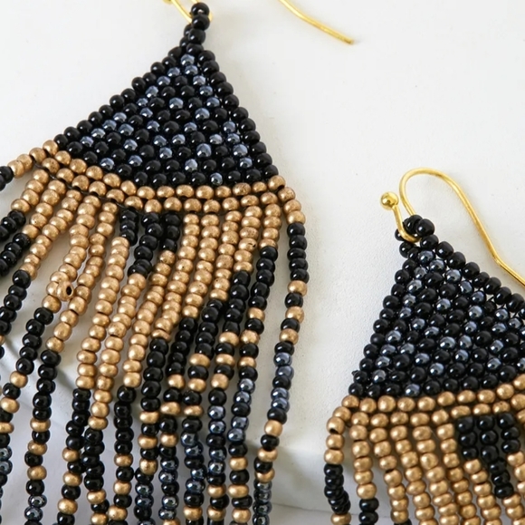 Fringe Earrings Boho - Picture 3 of 3